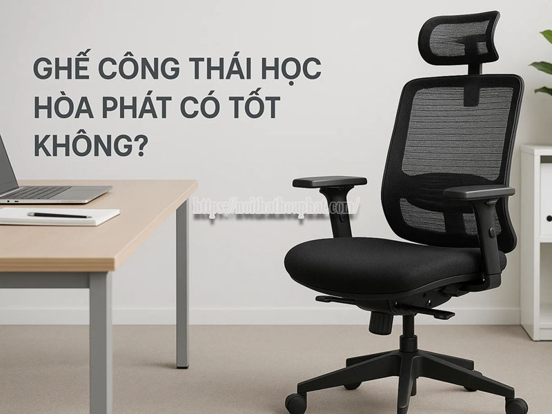 ưu điểm ghế công thái học Hòa Phát