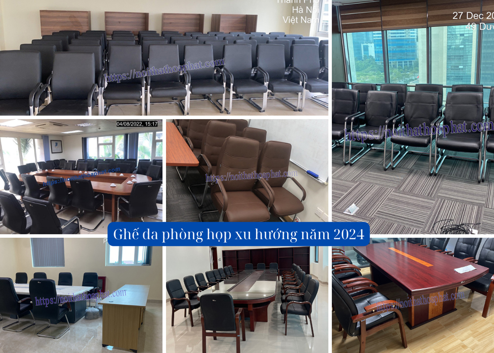7 mẫu ghế da phòng họp xu hướng năm 2024