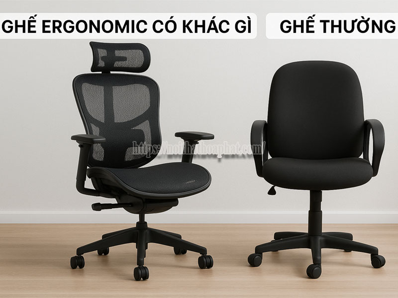 Ghế Ergonomic Khác Gì Ghế Thường