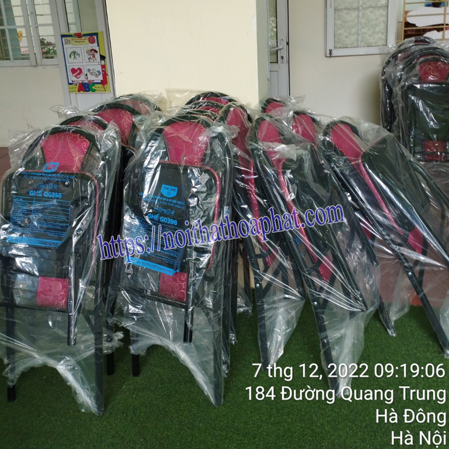 ghế gấp khung thép Hòa Phát G0398