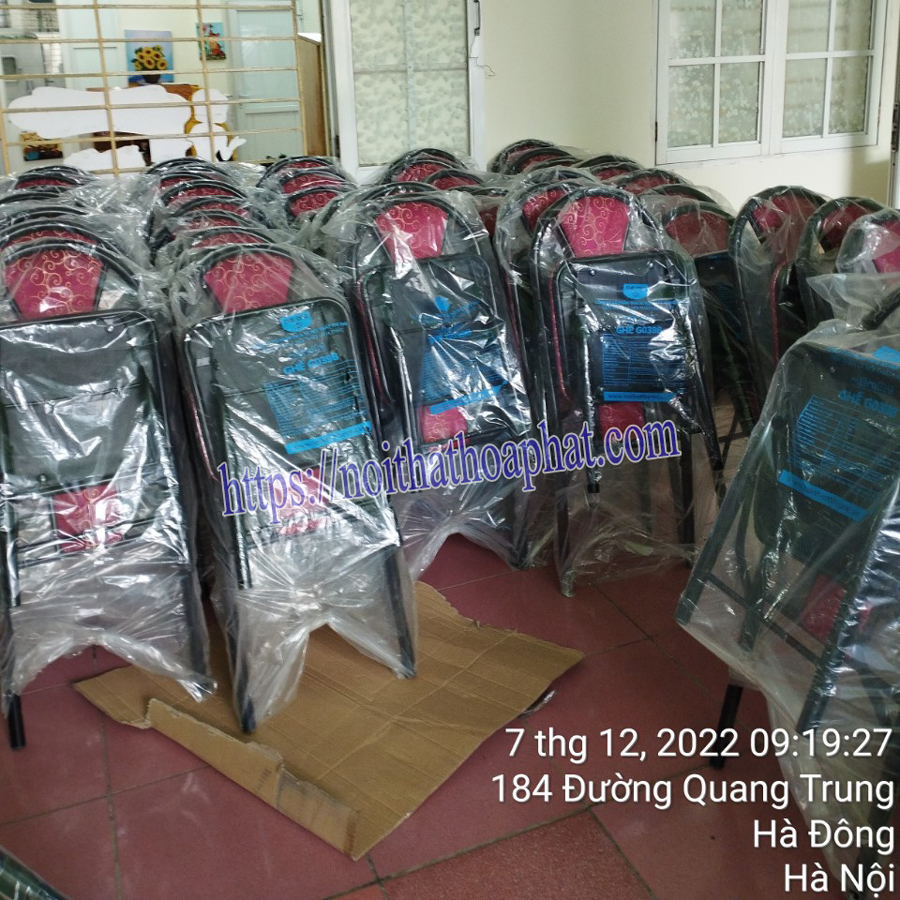 Hình ảnh ghế gấp khung thép Hòa Phát G0398