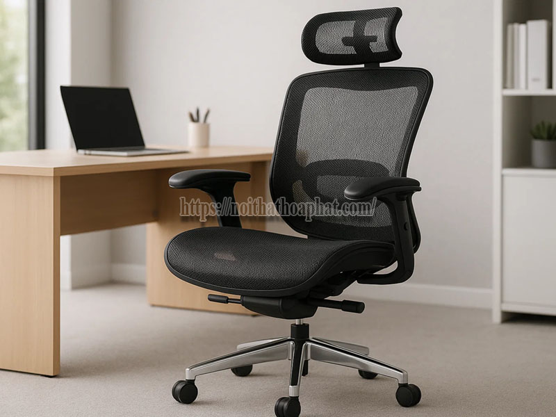 ghế giám đốc hiện đại chất liệu lưới thoáng khí