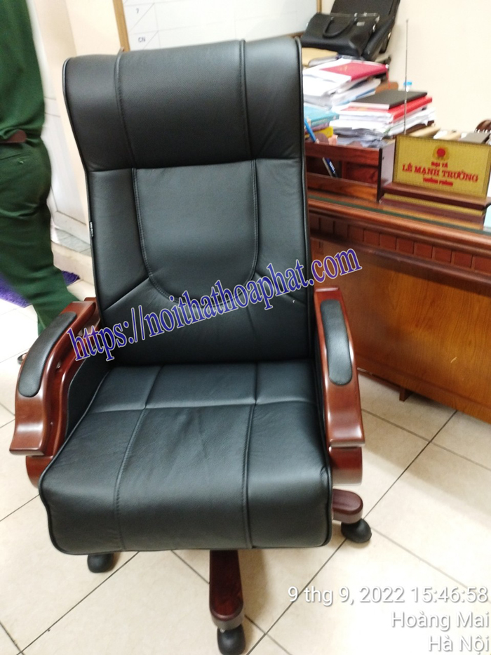 Hình ảnh thực tế ghế giám đốc TQ01 tại Lĩnh Nam, Hoàng Mai, Hà Nội