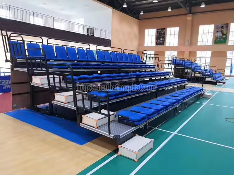 lắp đặt khán đài di động nhà thi đấu