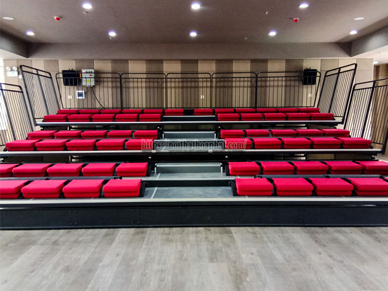 Ghế Khán Đài Xếp Gọn Sân Bóng Rổ