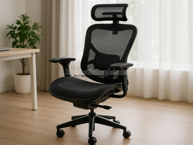 ghế lưới ergonomic giảm đau lưng