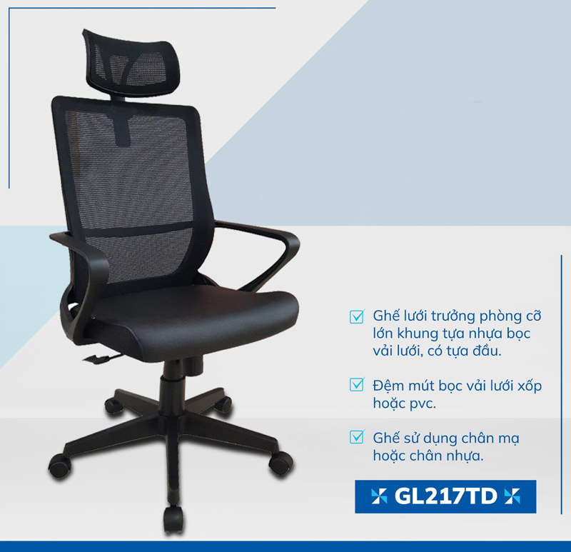 Ghế lưới văn phòng GL217TD