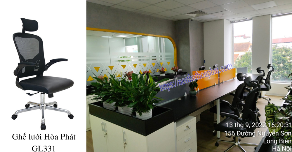 Ghế xoay lưới Hòa Phát GL331