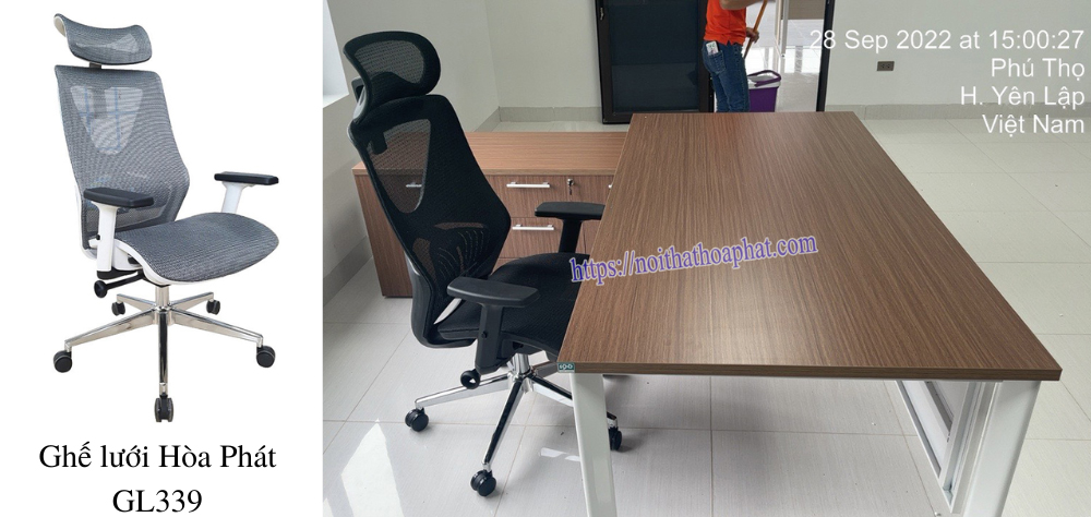Ghế xoay lưới Hòa Phát GL339