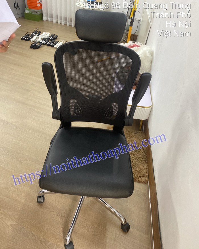 Hình ảnh thực tế ghế lưới GL331 tại Đàm Quang Trung, quận Long Biên, thành phố Hà Nội