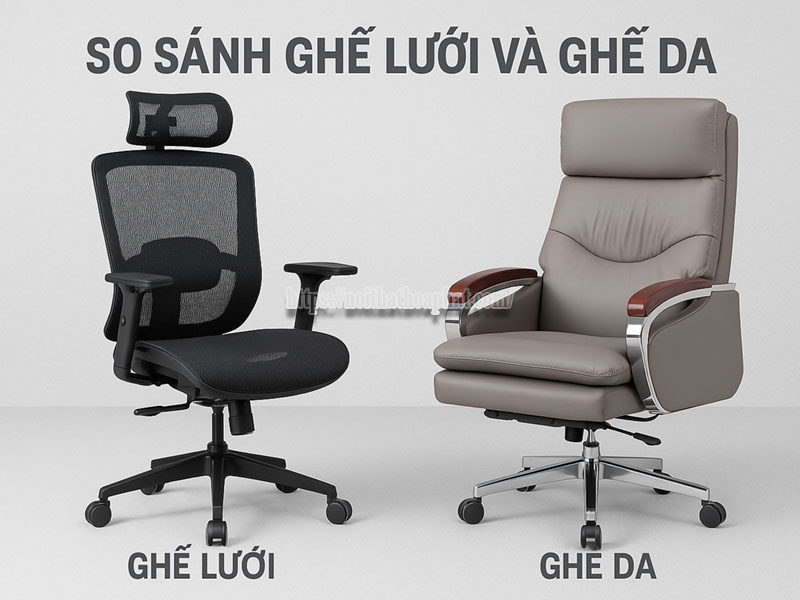 Ghế Lưới và Ghế Da - Loại Nào Tốt Hơn?