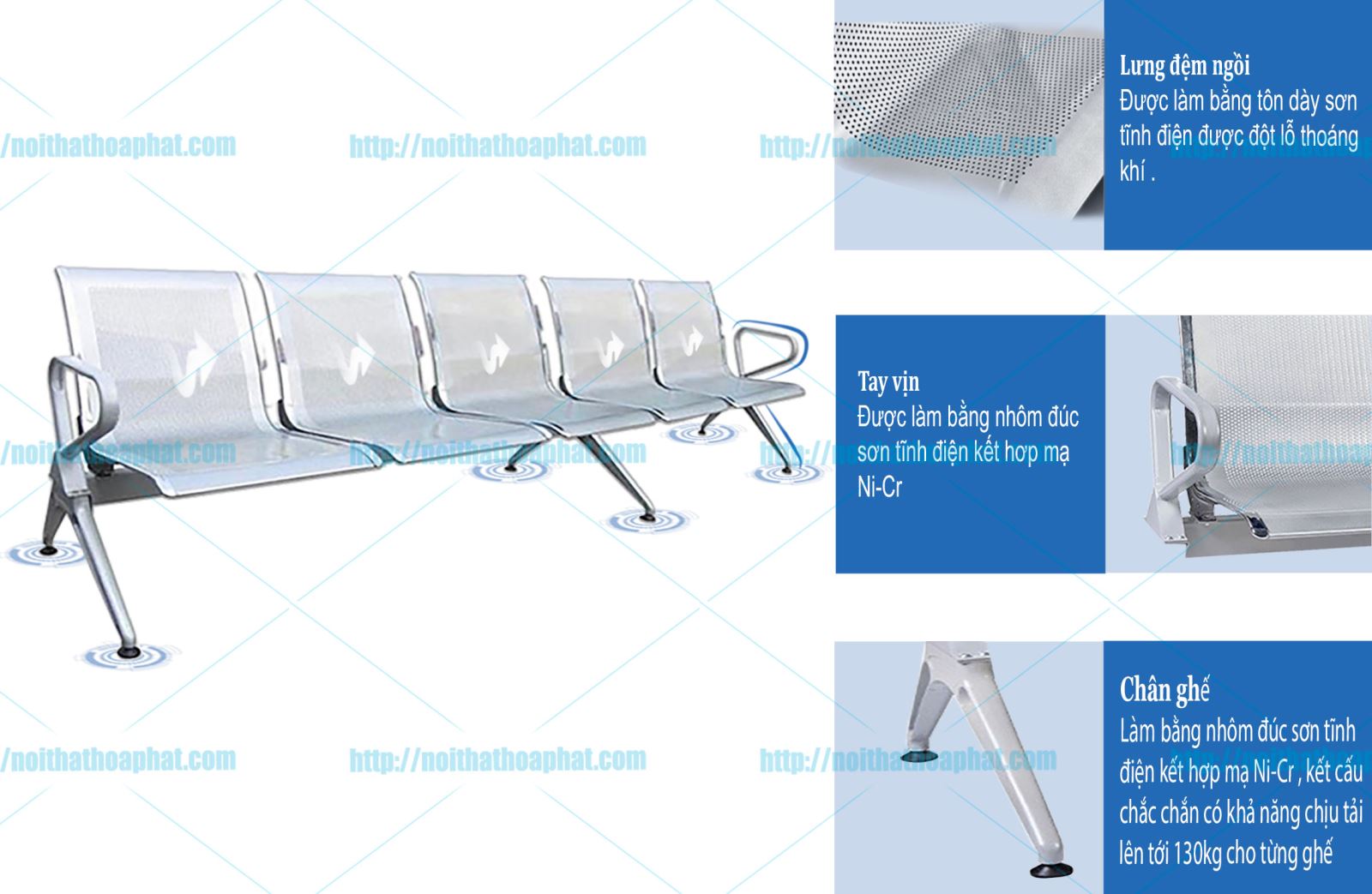 ghế băng chờ hòa phát GPC06-4