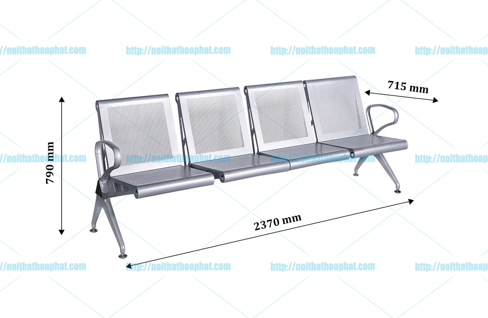 Kích thước Ghế băng chờ GPC03-4