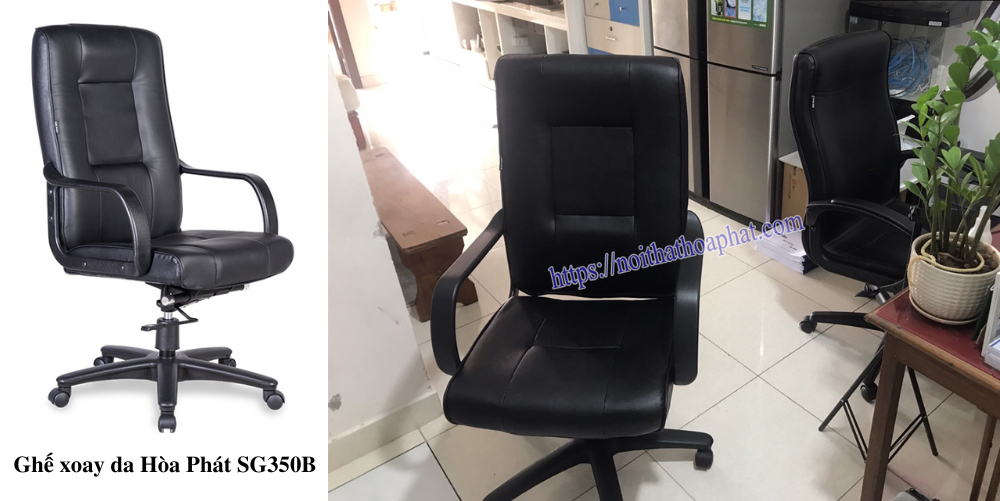 Ghế xoay da Hòa Phát SG350B