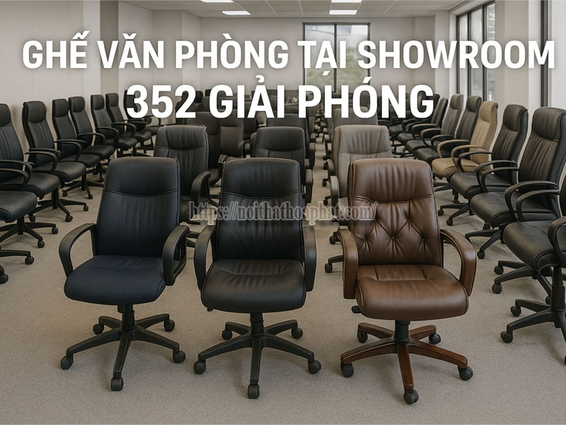 Ghế Văn Phòng Tại Showroom 352 Giải Phóng