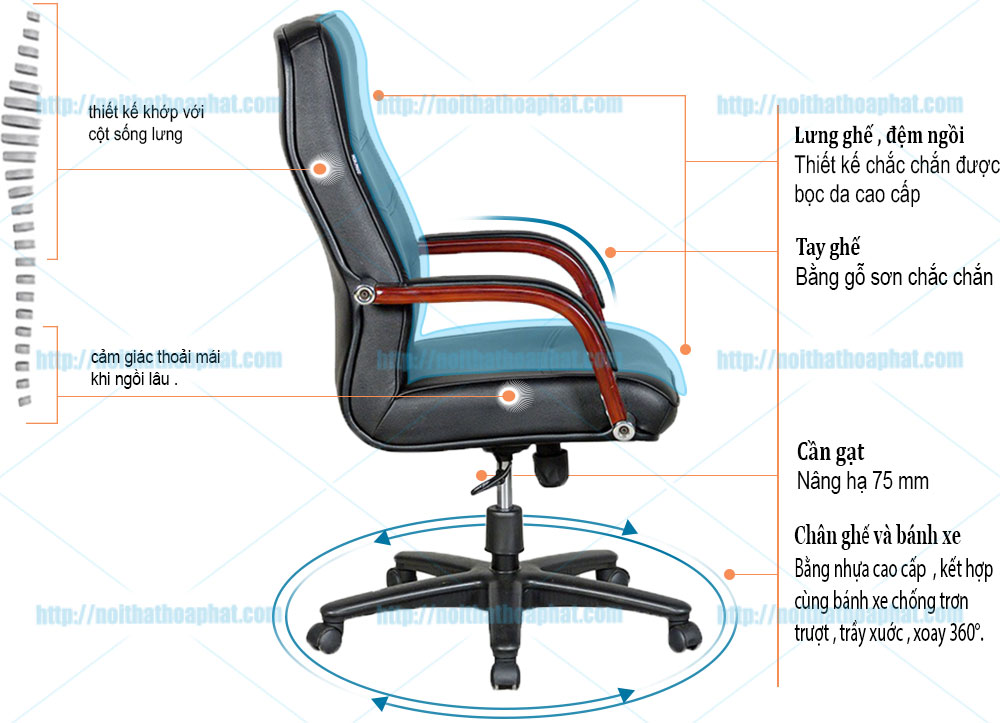 Ghế da văn phòng SG927