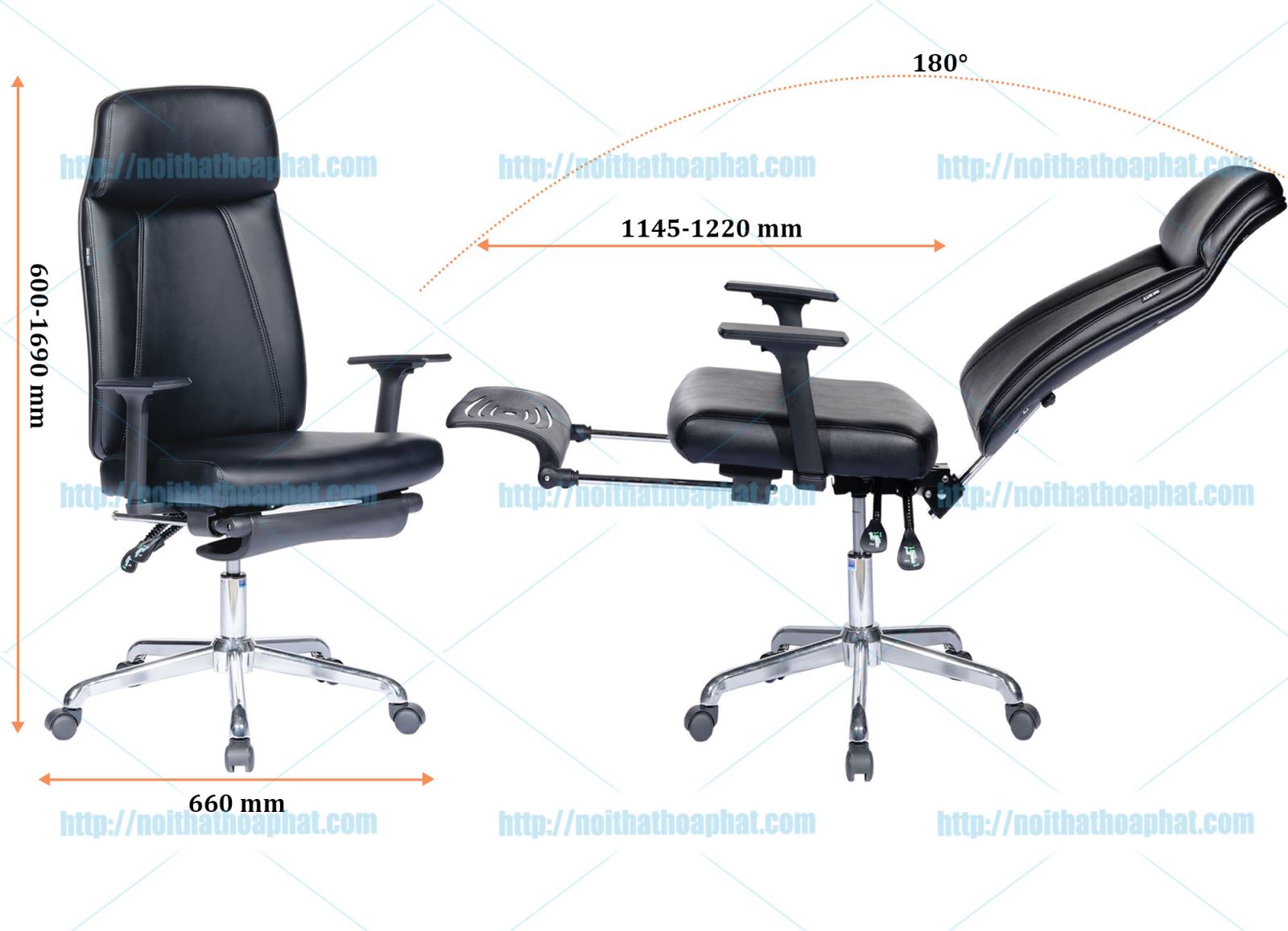 Kích thước ghế da SG921