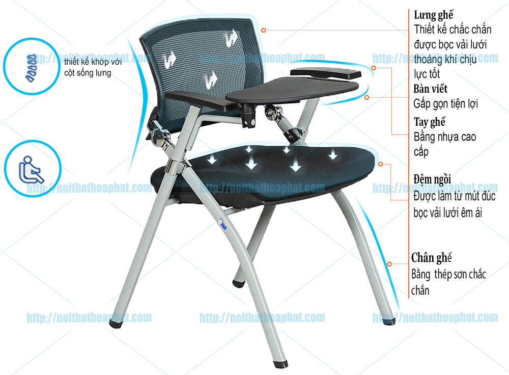 Ghế họp tựa lưới GL424