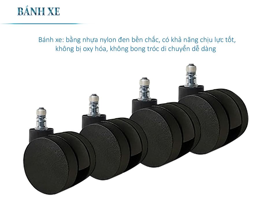 Bánh xe ghế lưới FMX804TD