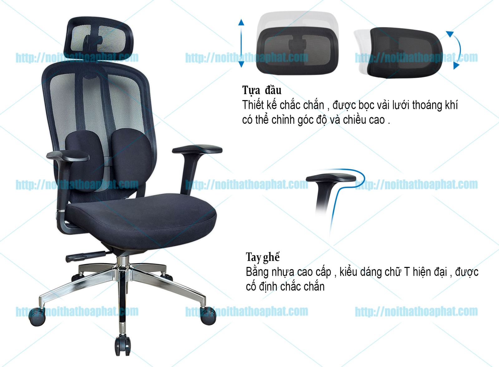 Ghế xoay lưới GLE04-3