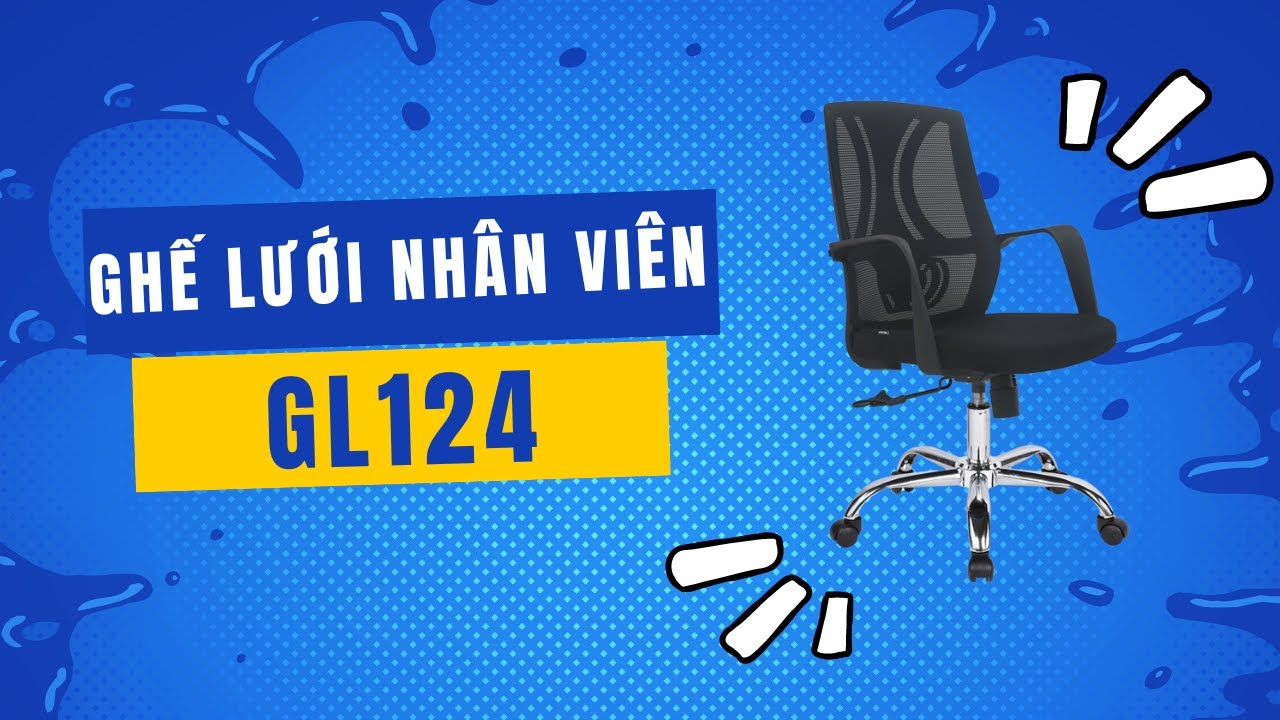 Video ghế lưới Hoà Phát GL124