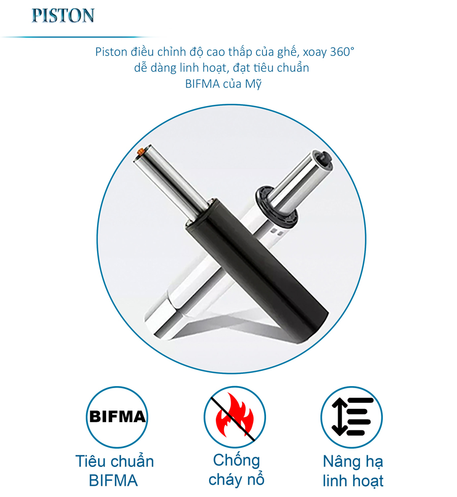 Piston ghế lưới FMX804TD