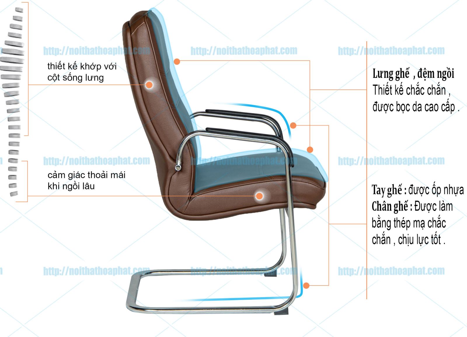 Ghế da phòng họp SL904