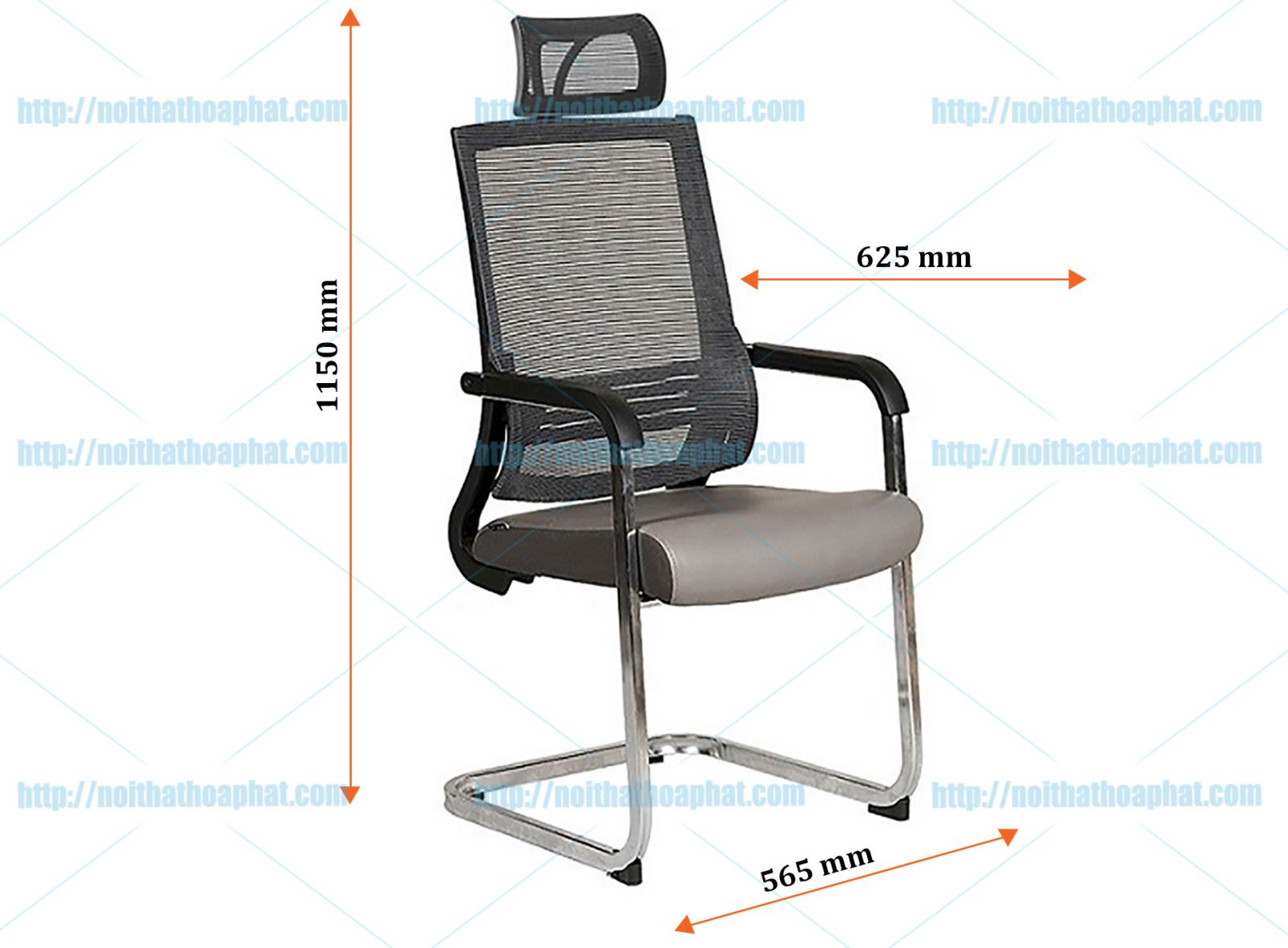 Kích thước ghế lưới GL423