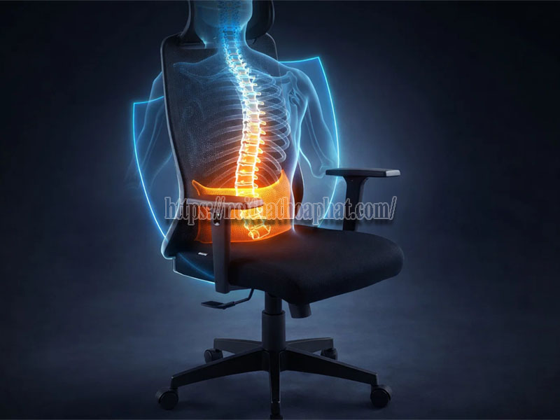 ghế xoay bảo vệ cột sống