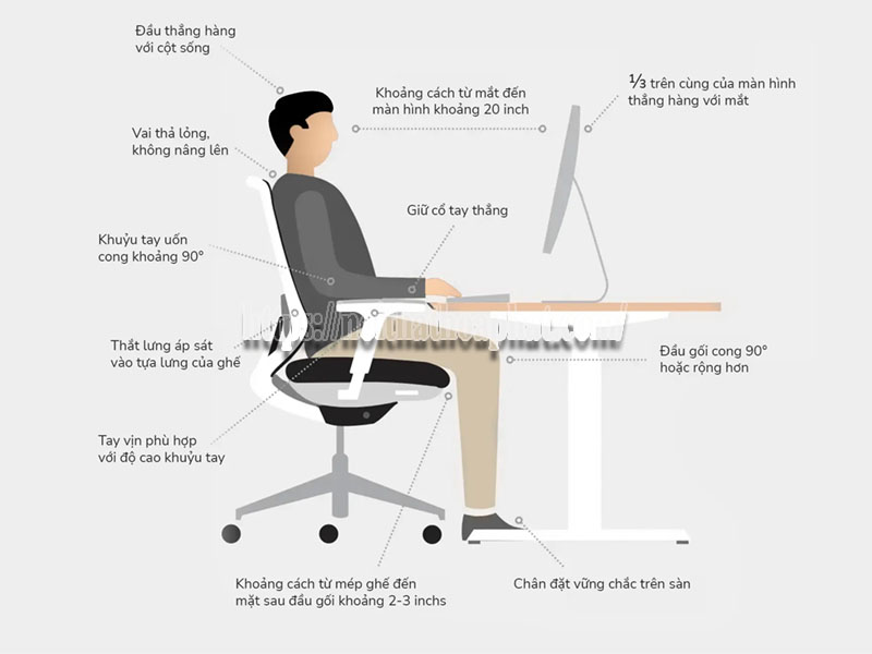 ghế xoay lưng cao hỗ trợ cột sống