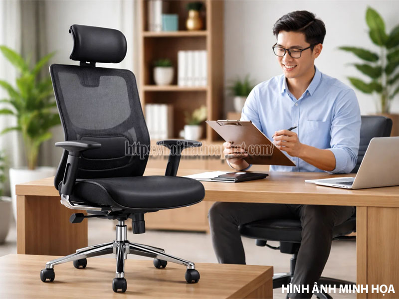ghế xoay Hòa Phát dùng có thoải mái không