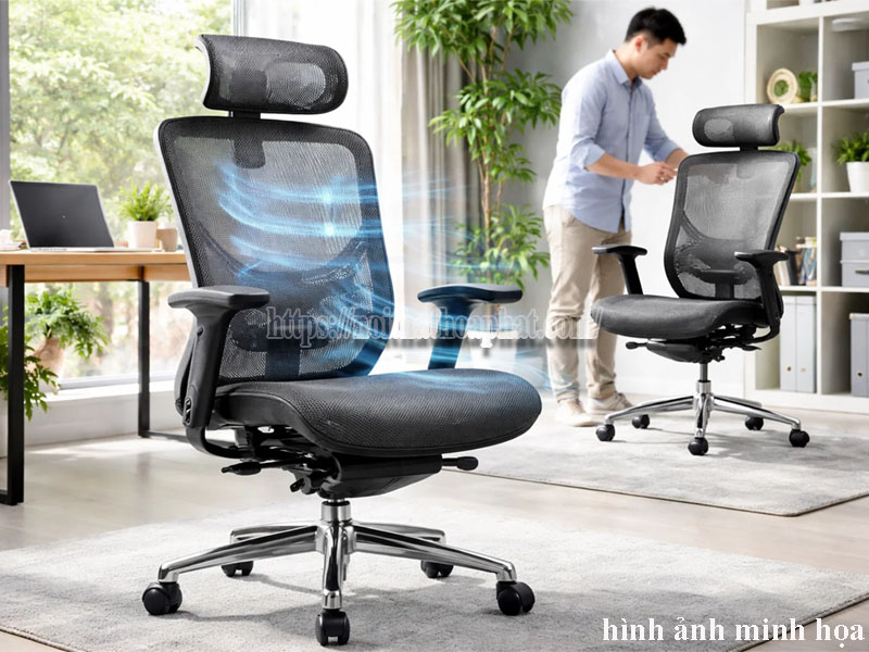 kinh nghiệm mua ghế văn phòng thoáng mát