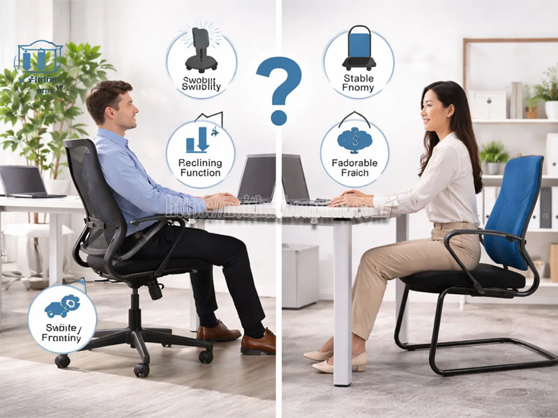 nên chọn ghế xoay hay ghế chân quỳ