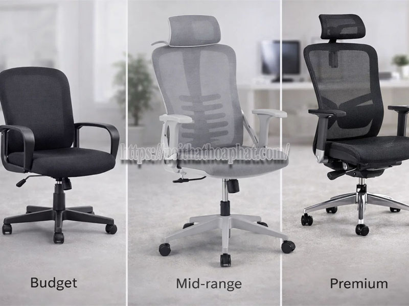 phân khúc giá ghế xoay