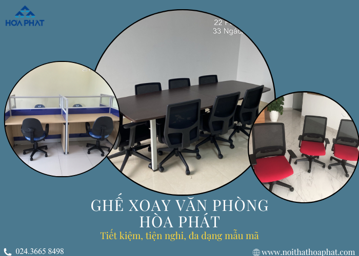 ghế xoay văn phòng Hòa Phát giá rẻ