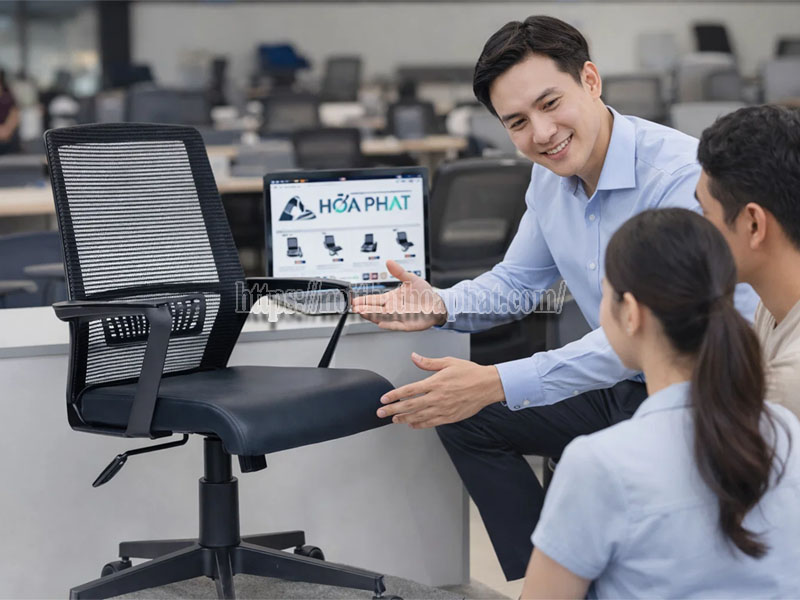 ghế lưới Hòa Phát cho nhân viên / trưởng phòng
