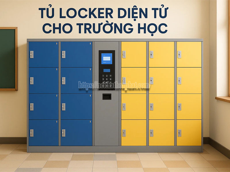 tủ locker điện tử cho trường học