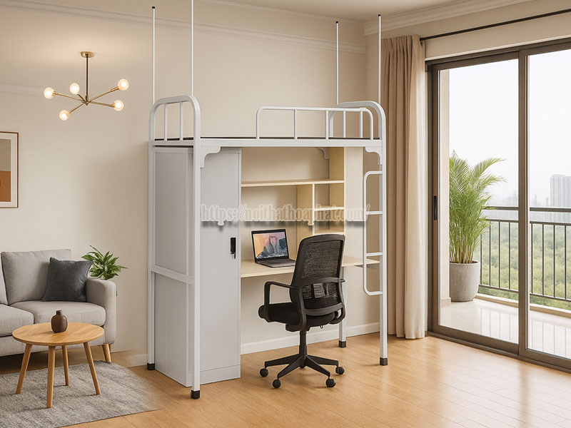 Giường tầng người lớn: Giải pháp tối ưu cho căn hộ mini và phòng trọ
