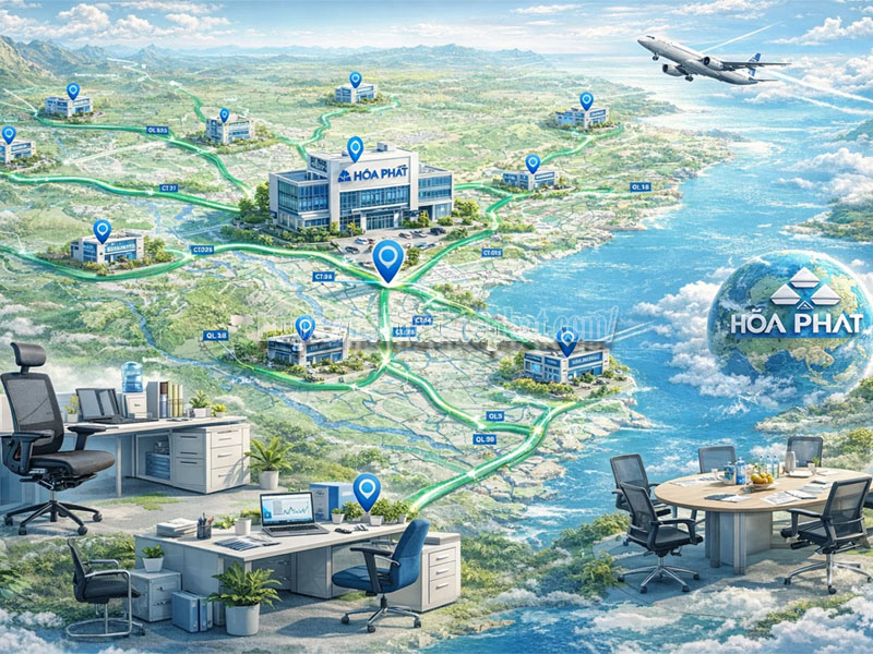 hệ thống nội thất Hòa Phát toàn quốc