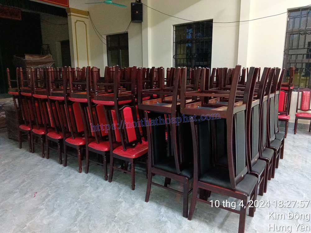 Cung cấp ghế hội trường Hòa Phát GHT04 cho hội trường UBND xã tại Hưng Yên