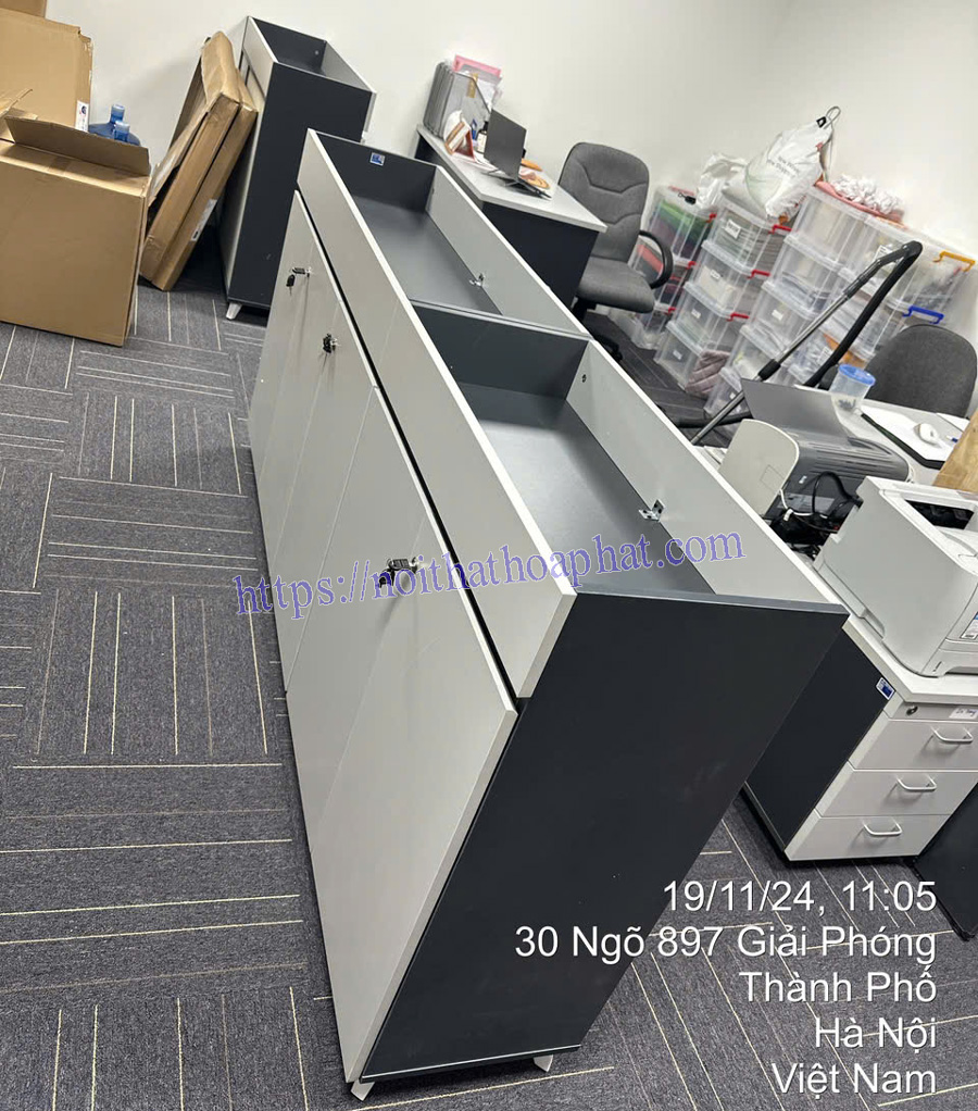Hình ảnh thực tế tủ tài liệu gỗ LUX1000-2T2