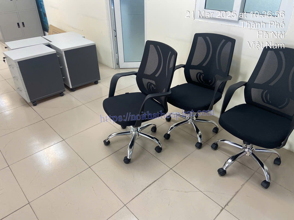 Hình ảnh thực tế ghế xoay lưới văn phòng Hòa Phát GL124