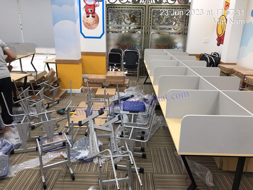 bộ bàn ghế học sinh Hòa Phát BHS03-GHS03