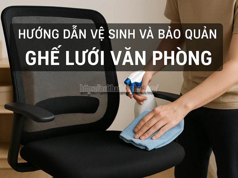 hướng dẫn vệ sinh và bảo quản ghế lưới văn phòng