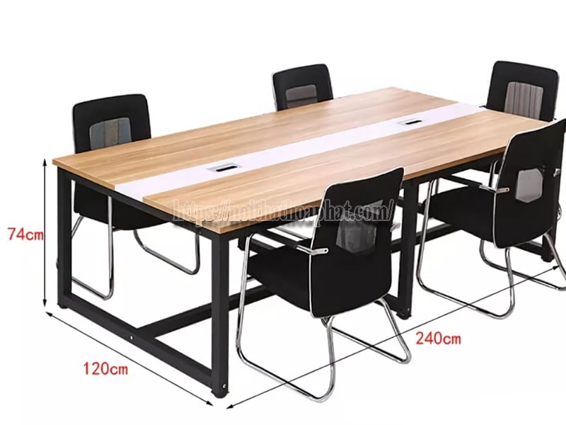 kích thước bàn họp chữ nhật 6 người