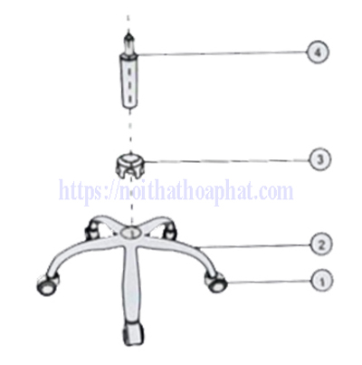 Hướng dẫn lắp đặt ghế lưới văn phòng GL113