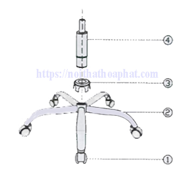 Hướng dẫn lắp đặt ghế lưới văn phòng GL109