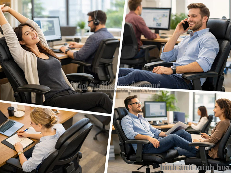 lợi ích ghế xoay cho dân văn phòng