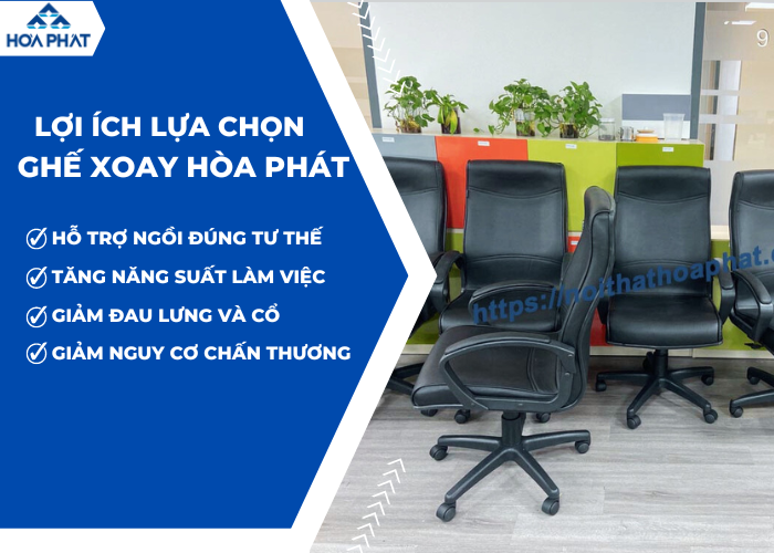 lợi ích khi chọn ghế xoay văn phòng hòa phát