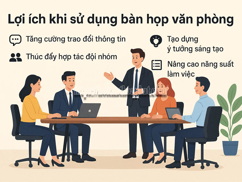 lợi ích khi sử dụng bàn họp văn phòng